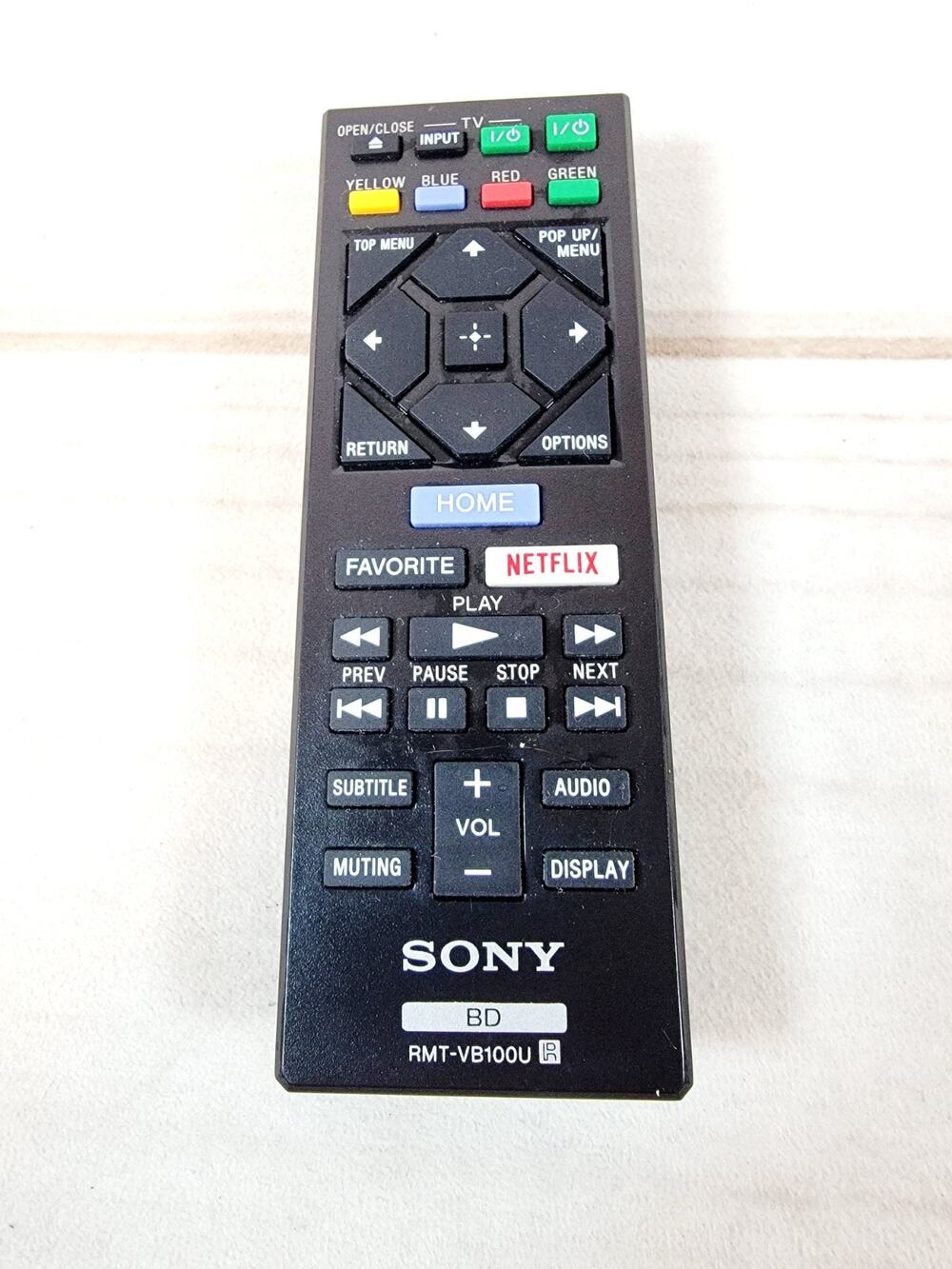 Genuine Sony RMT-VB100U Remote Control - OEM Tested